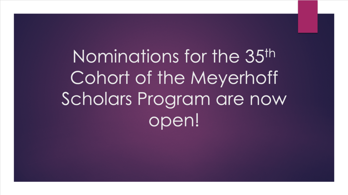 Nominate high school seniors interested in pursuing a PhD in STEM and are interested the advancement of minorities in the sciences and related fields.